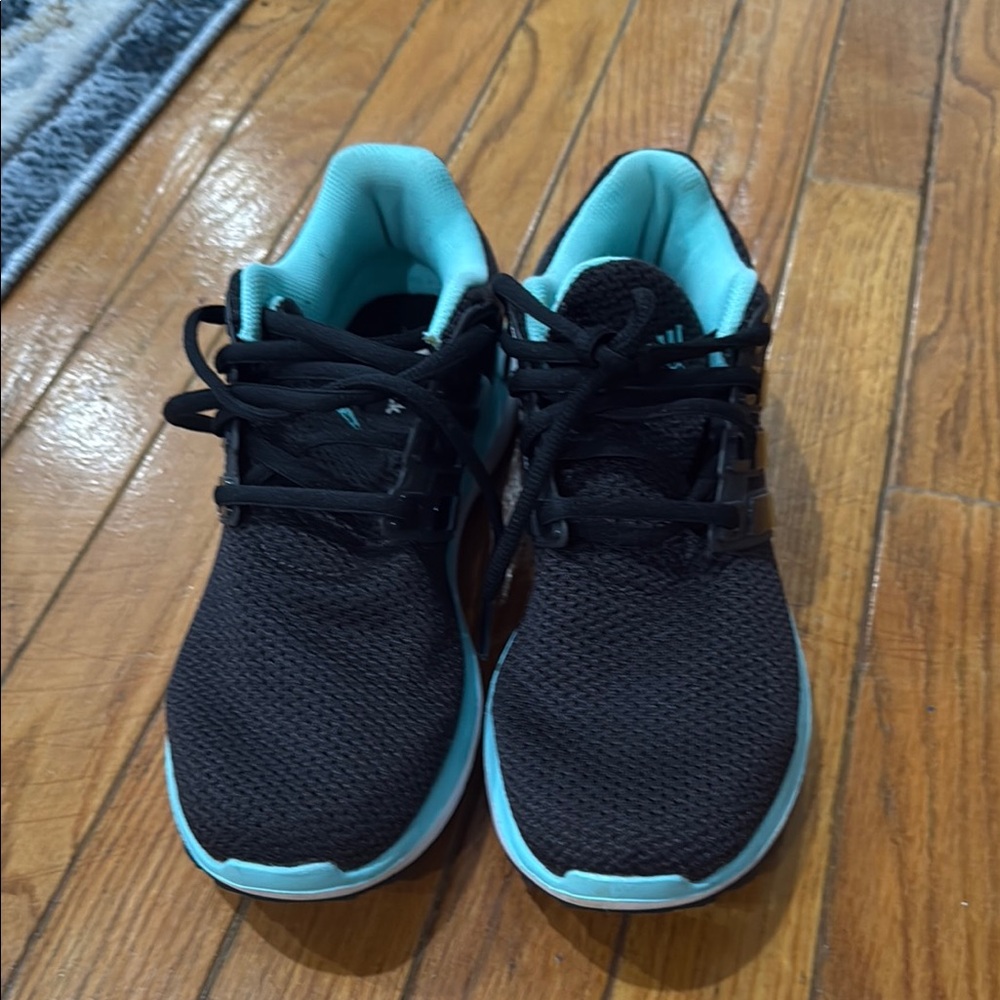 Black and Teal Athletic Shoes